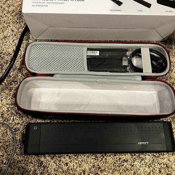 HPRT Wireless Bluetooth Portable Printer+Case+Ribbon 3 in 1 by Thermal Transfer - Picture 2 of 10